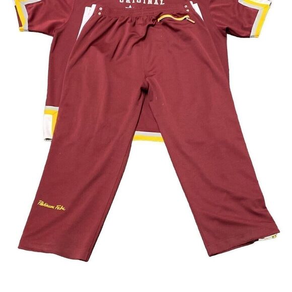 Vintage Platinum FUBU Harlem Globetrotters Warmup Basketball Tracksuit 2XL - Picture 3 of 16